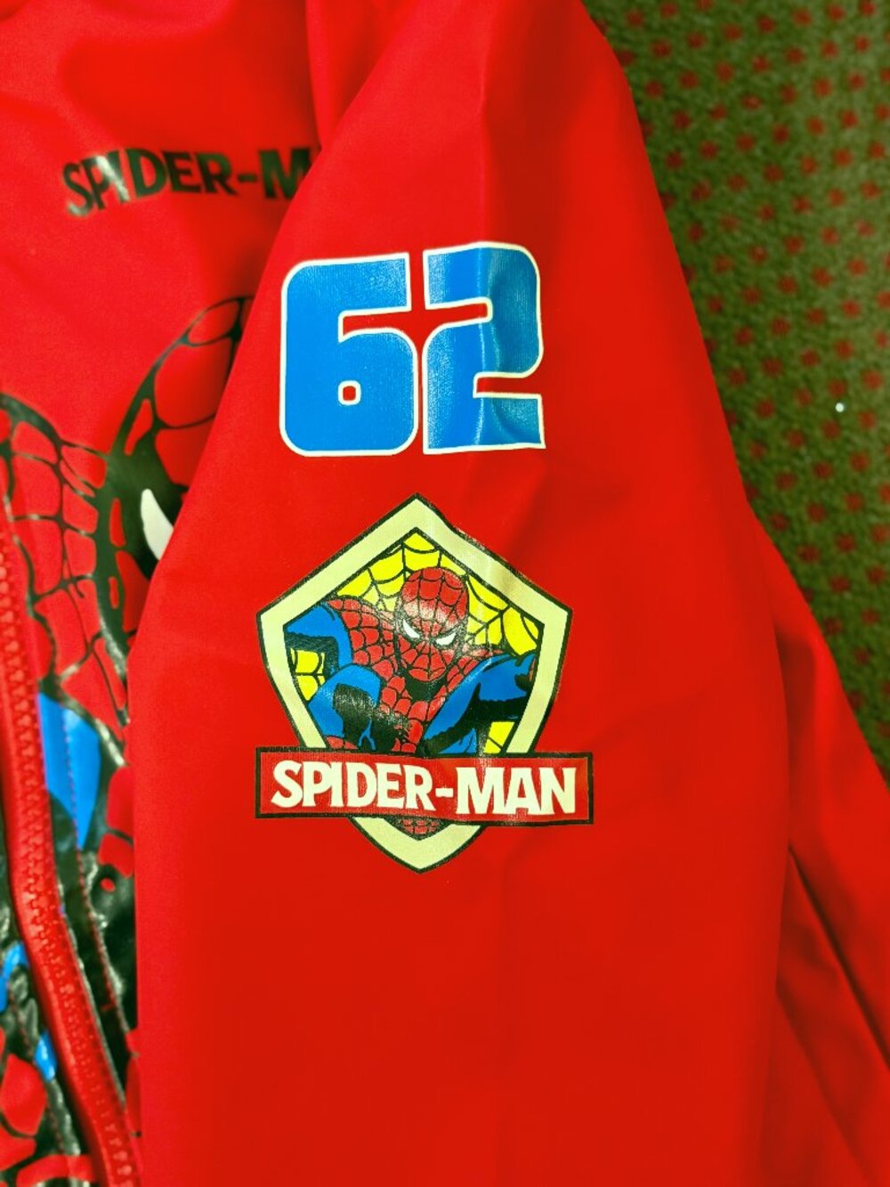 Marvel Spiderman Boys Rain Jacket Size 6 Hooded Waterproof Coat NWT - Picture 7 of 9